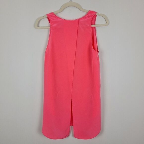 Aritzia Wilfred Pink Pyramides Silk Tank Blouse Small - Picture 10 of 16